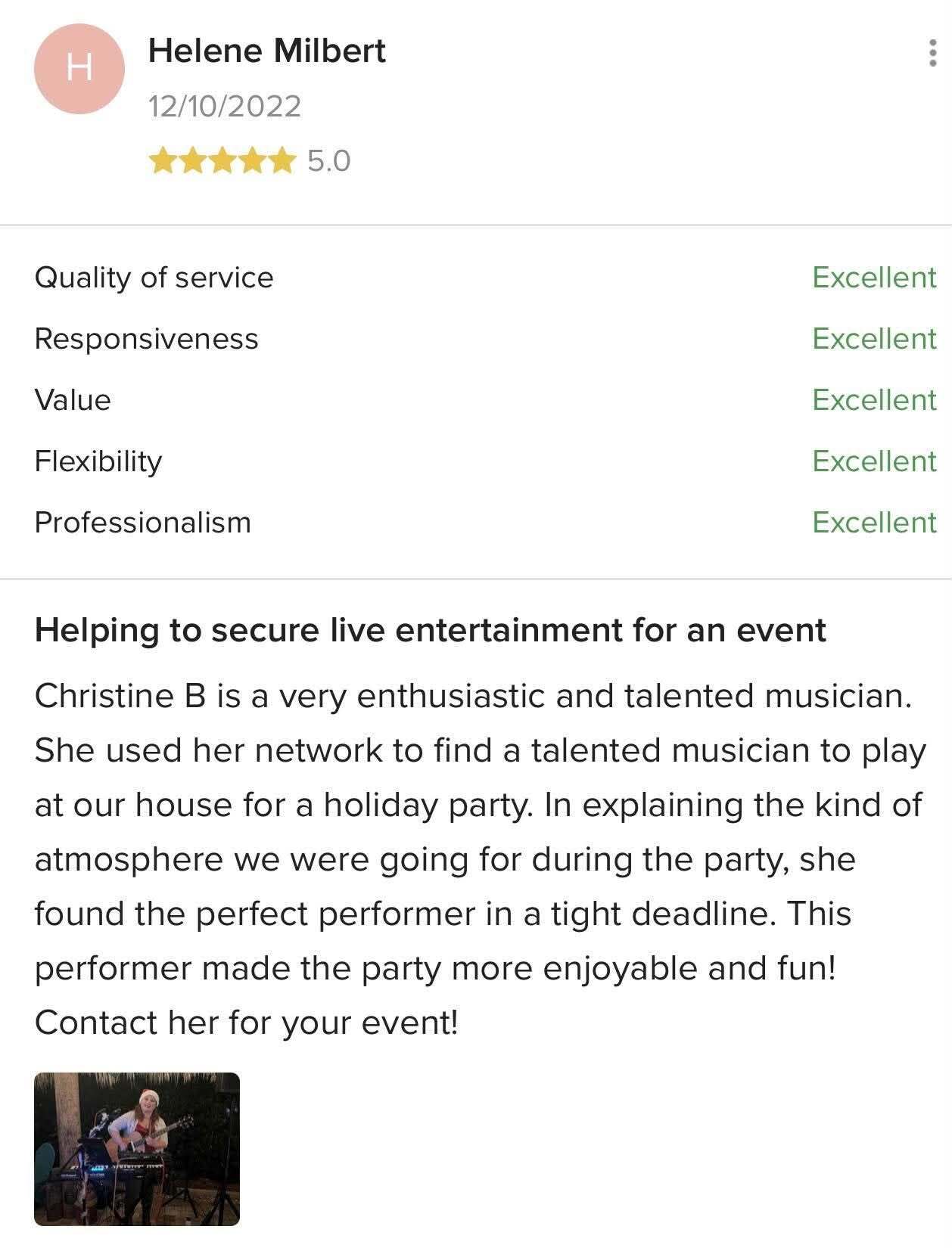 Five-star client review for BVIP Entertainment